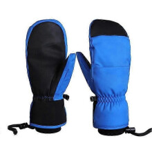 (M, Blue) Snowboard Gloves Mittens Warm Touch Screen Waterproof Ski Gloves