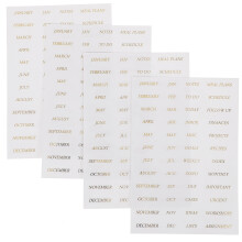 4Vellen Transparante PVC Stickers Met Engelse Teksten Voor Scrapbook