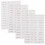 4Vellen Transparante PVC Stickers Met Engelse Teksten Voor Scrapbook 1