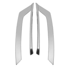 Car ABS Chrome Front Fog Light Eyebrow Decoration Cover Trim Strip for Volvo S90 V90 2017-19 Exterio