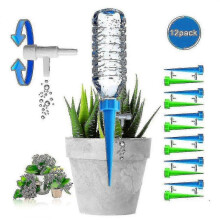 12 Pack Plant Automatic Watering Spikes with Slow Release Drip System & Control Valve