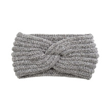 Strickstirnband Wollgarn Haarreifen Für Grau