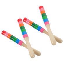 2 Paar Rhythm Sticks Holz Perkussionsinstrumente Stäbe
