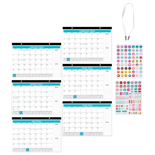5 Sets Monthly Holiday Wall Calendar For Home 2