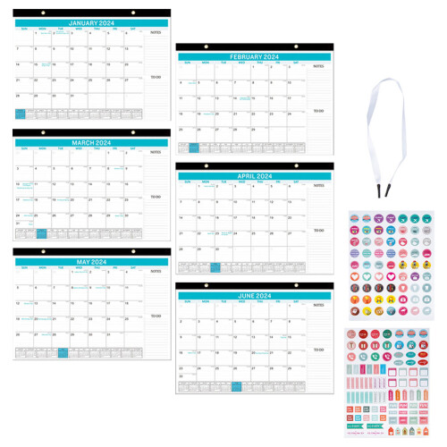 5 Sets Monthly Holiday Wall Calendar For Home 1