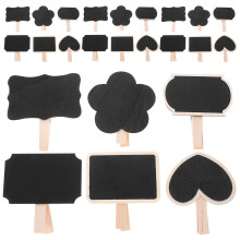 60 Pcs Mini Chalkboard Signs Clip For Food Labeling