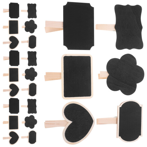 60 Pcs Mini Chalkboard Signs Clip For Food Labeling 1