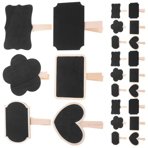 60 Pcs Mini Chalkboard Signs Clip For Food Labeling 2