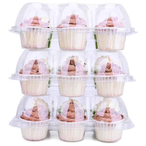 15Stk Transparente Cupcake Verpackungsbox Für Kuchen 2