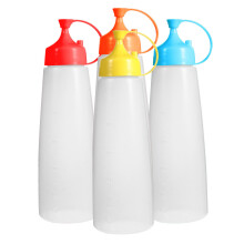 4Stk 500Ml Kunststoff Soßenflaschen Für Salatdressing Honig