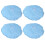 4 Atmungsaktive Polyester Mütze Mit Mesh- Blau 1