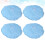 4 Atmungsaktive Polyester Mütze Mit Mesh- Blau 8