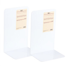 1 Paar Metall Buchstütze Hochbelastbar Modern Weiß