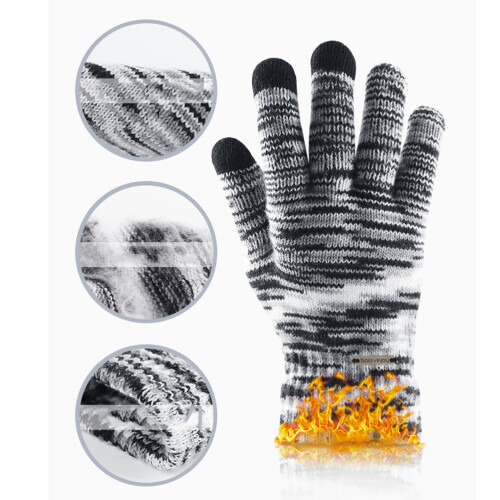 Wool Knitting Touchscreen Winter Vollfingerhandschuhe 1