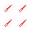 4Pcs Plastic Caliper Clay Sculpture Measuring Tool Pottery Art Supply 4