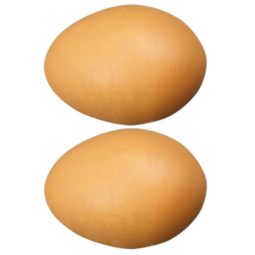 8 Pcs Fake Chicken Eggs Artificial Decorative Simulation For Easter 1
