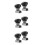 6 Pcs Thumb Operated Offset Cam Locks T-Shape Handle With Base 4