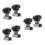 6 Pcs Thumb Operated Offset Cam Locks T-Shape Handle With Base 6