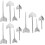 12 Pcs Drywall Corner Tool Set With Finishing Trowel 9