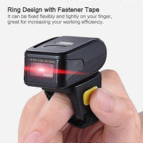 Wireless Finger Ring Barcode Scanner - Bluetooth 2.4g 1d/2d/Qr Code Reader for Windows Android Ios -CHAN 2