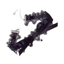 1St Halsband Spitzenchoker Mit Schleife