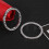 6 Teile Auto Start Stopp Ringe Kristall Strass Weiß 11