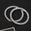 6 Teile Auto Start Stopp Ringe Kristall Strass Weiß 6