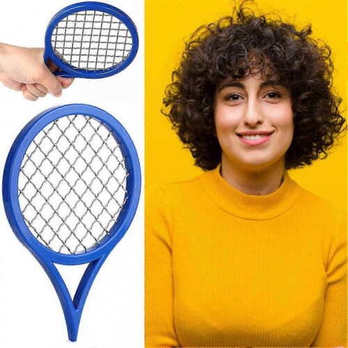 (2pcs, Blue) Twist-it up Comb No-Tangle Curl Hair Comb for Home Use 1
