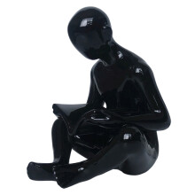1St Dekorativer Buchstütze Haushalt Harz Kunstfigur Regalschmuck