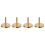 4Pcs Brass Incense Ash Press Seal Mold Tool Burner Accessory 4