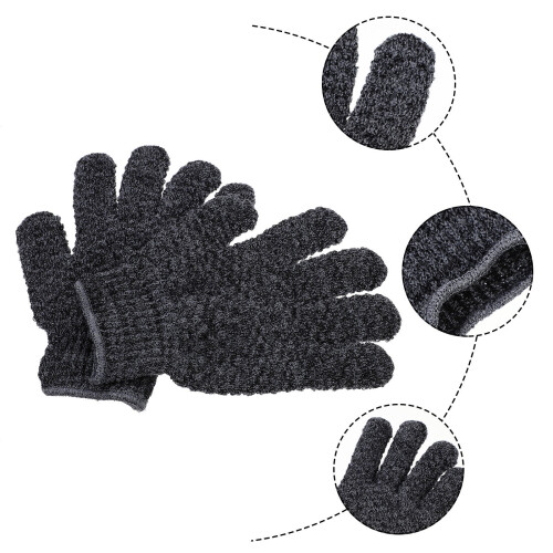 3 Paar Badehandschuhe Für Körperpeeling Mit Rutschfester 2