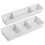 2St Multipurpose Sorting Storage Box Met Verwijderbare Verdelingen 2