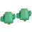 2Pcs Body Scrubber Hanging Bath Ball Mesh Loofah 6