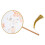 5Pcs Chinese Circular Dance Fan Translucent Silk With Tassel 2