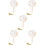 5Pcs Chinese Circular Dance Fan Translucent Silk With Tassel 10