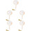 5Pcs Chinese Circular Dance Fan Translucent Silk With Tassel 8