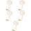 5Pcs Chinese Circular Dance Fan Translucent Silk With Tassel 9