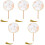 5Pcs Chinese Circular Dance Fan Translucent Silk With Tassel 5