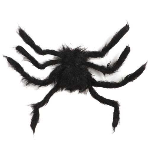 Glowing 50cm Plush Spider with Adjustable Legs – Reusable Halloween Decoration