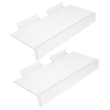2Stk Slat Wall Regal Klar Wandregal Schuhwandregal Display