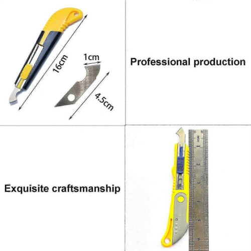 20-Piece Yellow and Gray Plexiglass Cutting Kit with 2 Sheet Cutters 1