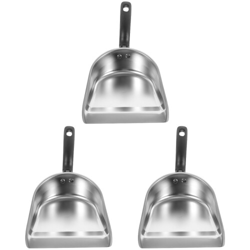 3Pcs Thickened Stainless Steel Hand Held With Dustpan 1