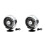2 Pcs USB Car Air Cooling Fan Dashboard Mounted Adjustable Silver 4