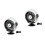 2 Pcs USB Car Air Cooling Fan Dashboard Mounted Adjustable Silver 6
