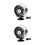 2 Pcs USB Car Air Cooling Fan Dashboard Mounted Adjustable Silver 8