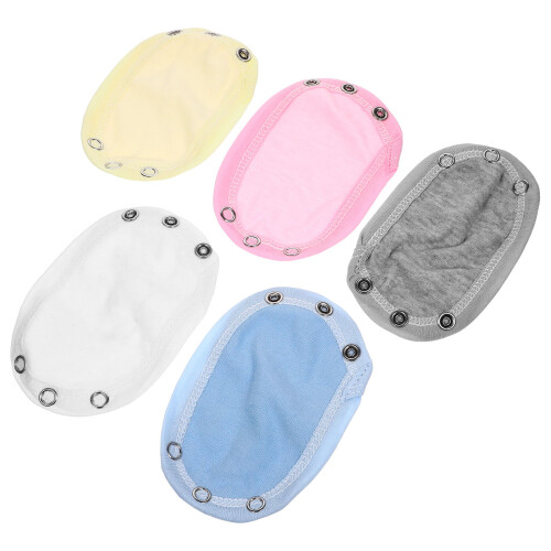 5Pcs Baby Romper Crotch Extender Cotton Jumpsuits For Infants 1