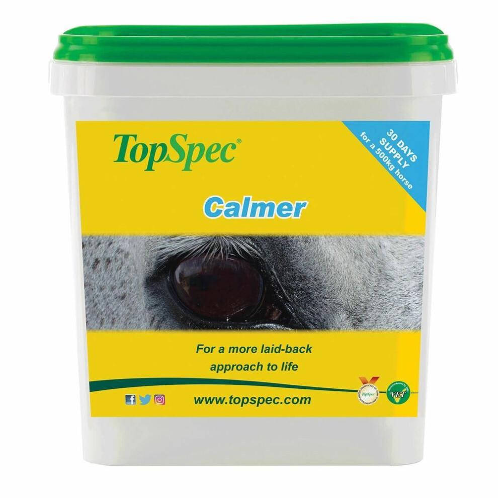 Topspec (3Kg) Calmer 3Kg Â Nutritional Support For Anxious, Nervous Or Excitable Horses