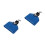 2Pcs Blue PVC Drum Set Cowbell Professional Drum Kit Accessory Durable 8
