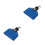 2Pcs Blue PVC Drum Set Cowbell Professional Drum Kit Accessory Durable 5