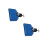 2Pcs Blue PVC Drum Set Cowbell Professional Drum Kit Accessory Durable 7